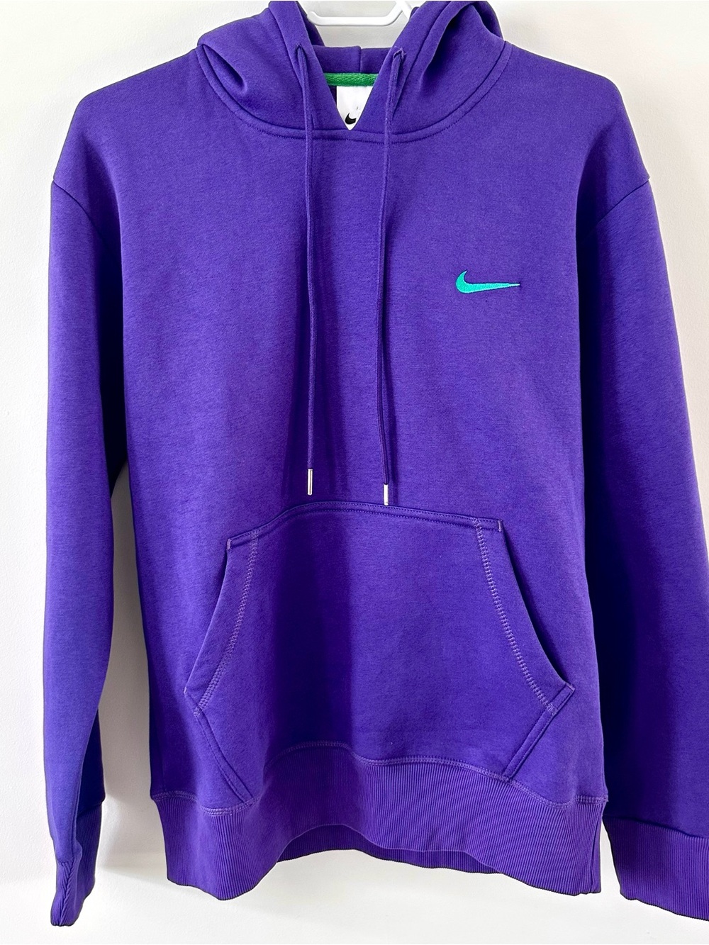 Nike Pullover Purple Hoodie with Teal Swoosh Accent (Limited Run)